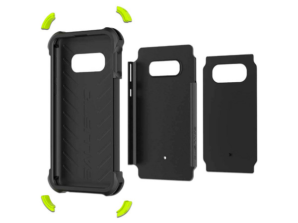 Funda Ballistic TJ para Samsung Galaxy S10. Uso rudo. Color Negro.