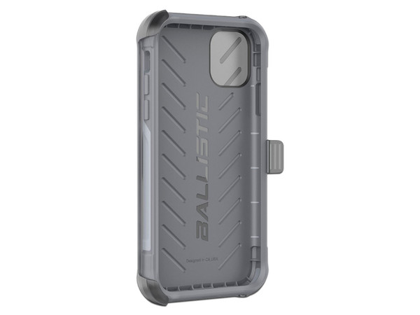 Funda Ballistic TJ con clip para iPhone 11 Pro. Uso rudo. Color Gris.