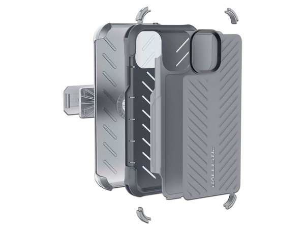 Funda Ballistic TJ con clip para iPhone 11 Pro. Uso rudo. Color Gris.
