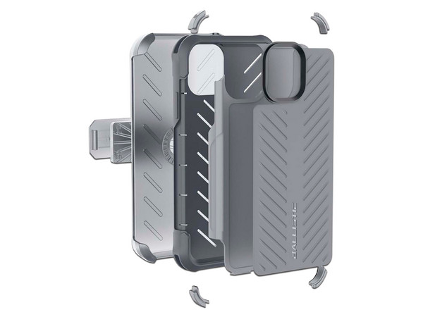 Funda Ballistic TJ Maxx para iPhone 11. Uso rudo. Color Gris.