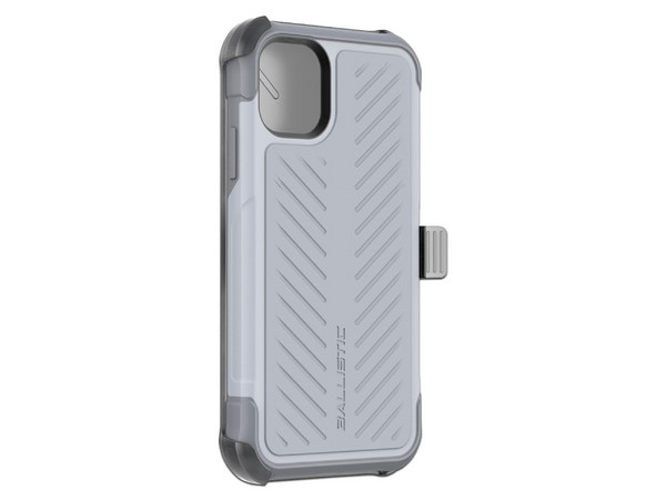 Funda Ballistic TJ Maxx para iPhone 11. Uso rudo. Color Gris.