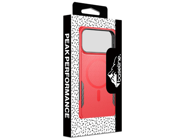 Funda Baseline Fortress para iPhone 17 Pro compatible con MagSafe. Color Rojo.