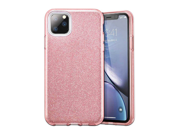 Funda ESR Glitter para iPhone 11 Pro con brillos. Color Rosa.
