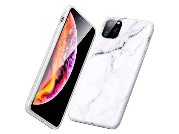 Funda ESR Mármol para iPhone 11 Pro Max. Color Blanco.