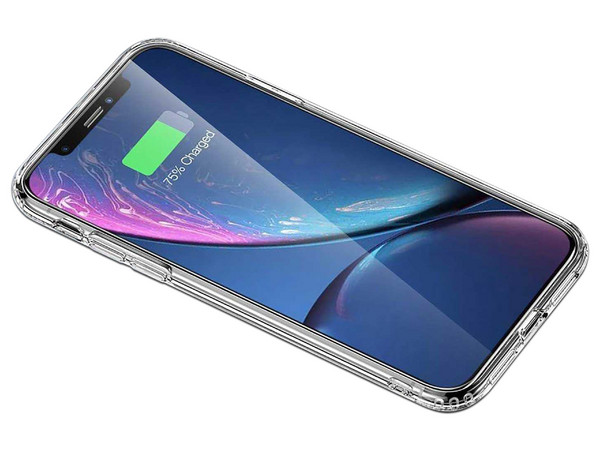 Funda ESR Mimic para iPhone XR. Color Transparente con Negro.