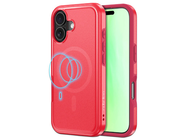 Funda Echelon Fuse Mag para iPhone 17. Color Rojo.