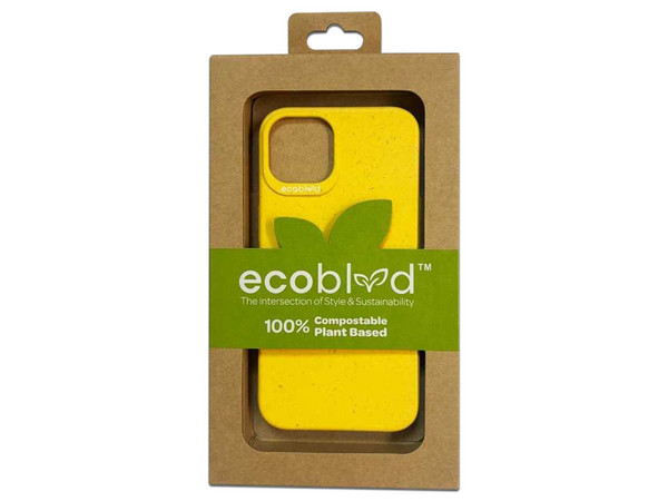 Funda EcoBlvd Sequoia para iPhone 14. Color Amarillo.
