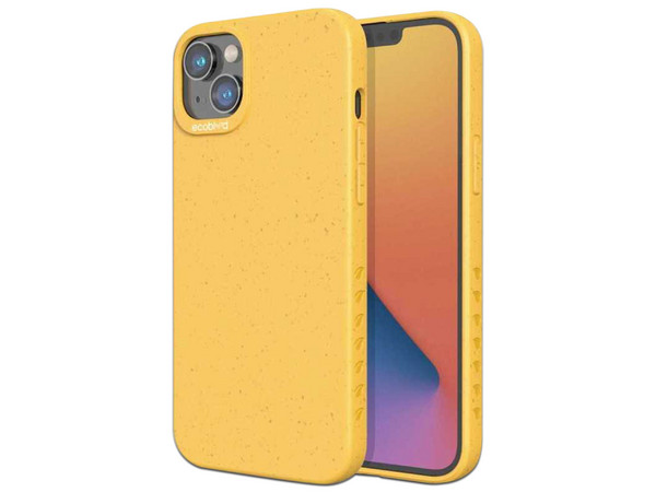Funda EcoBlvd Sequoia para iPhone 14. Color Amarillo.
