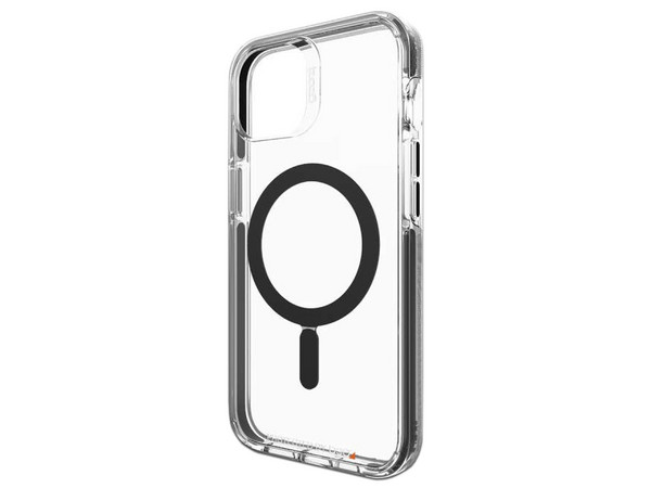 Funda Gear4 Santa Cruz Snap para iPhone 13 Pro. Color Transparente con Negro.