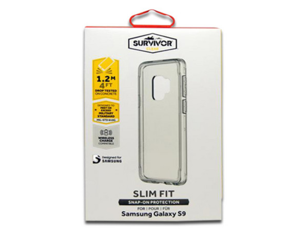 Funda Griffin Survivor para Samsung Galaxy S9. Color Transparente.