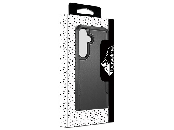 Funda MyBat Fortress para Samsung Galaxy S25 FE compatible con carga inalámbrica. Color Negro.