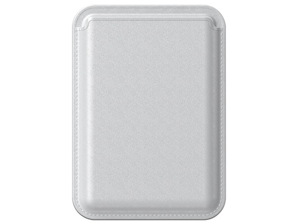 Funda Tarjetero Magnética Mybat RCARDPOUCH302, Hasta 3 Tarjetas, Compatible con MagSafe, Color Plata.