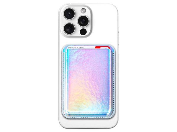 Funda MYBAT Tarjetero Magnético compatible para iPhone, con porta tarjetas, Color Tornasol.