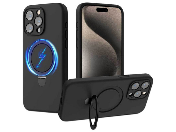 Funda MyBat Sleekfit para iPhone 15 Pro Max. Color Negro.