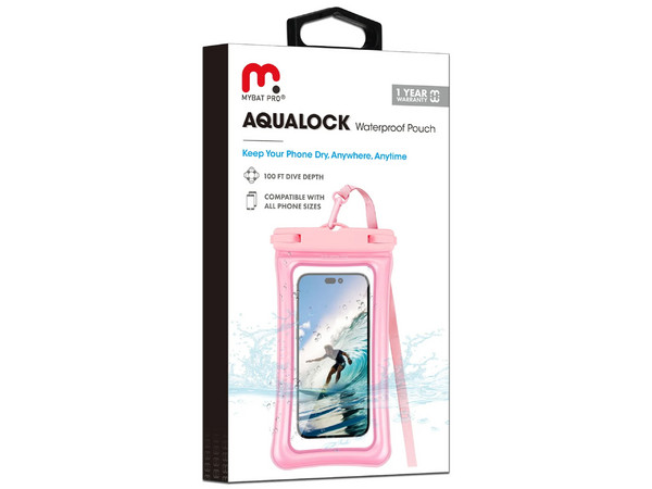 Funda Impermeable MyBat UNIWTPF073 Universal con Colgante. Color Rosa.