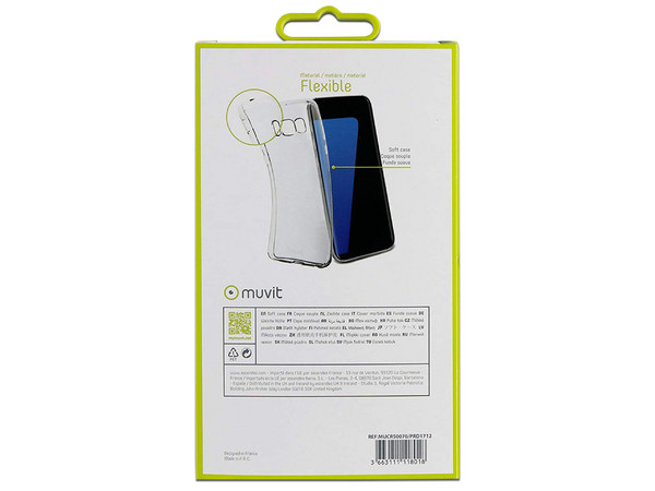 Funda Muvit MUCRS0070 para Samsung Galaxy S8 Edge. Color Transparente.