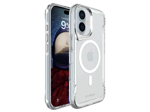 Funda Prodigee SuperHero Mag para iPhone 17 compatible con MagSafe. Color Transparente.