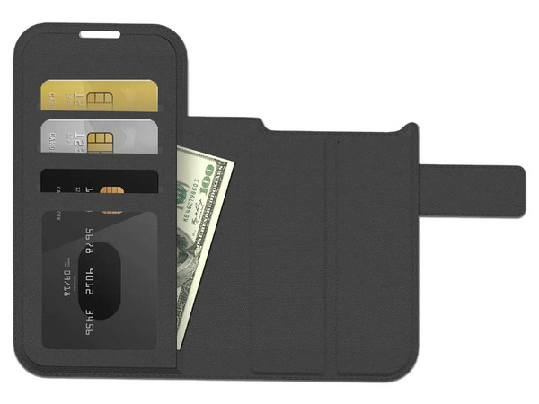 Funda Prodigee Flex Folio Mag para iPhone 17 Pro compatible con MagSafe. Color Negro.
