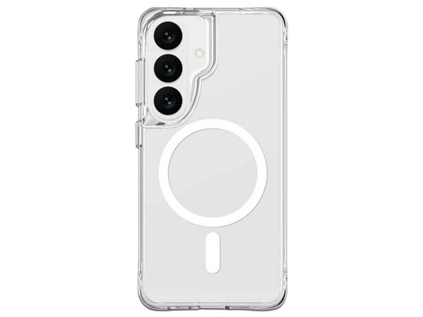Funda Prodigee Hero Mag para Samsung Galaxy S26+ compatible con carga inalámbrica. Color Transparente.
