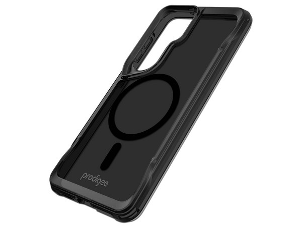 Funda Prodigee SuperHero Mag para Samsung Galaxy S26+ compatible con carga inalámbrica. Color Humo.
