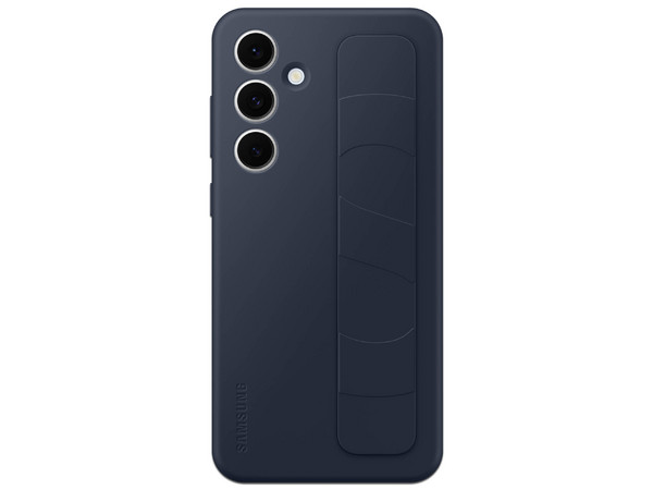 Funda Samsung Standing Grip para Galaxy S24 FE con soporte y correa. Color Azul.