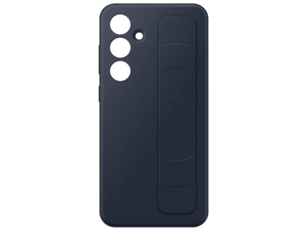 Funda Samsung Standing Grip para Galaxy S24 FE con soporte y correa. Color Azul.
