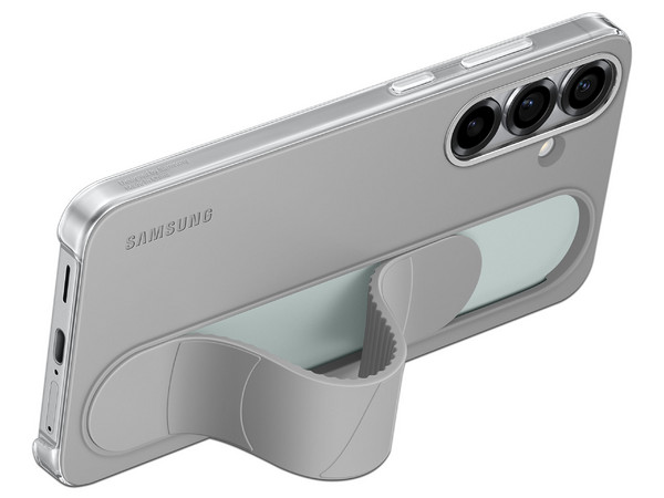Funda Samsung Standing Grip para Samsung Galaxy S25+ con agarre. Color Gris.