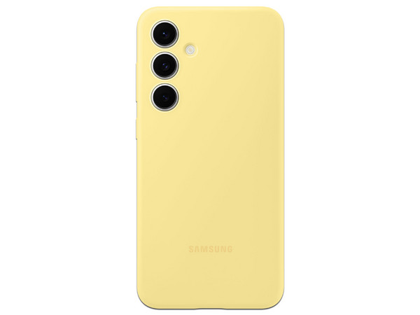 Funda Samsung de silicona para Samsung Galaxy S24 FE. Color Amarillo.