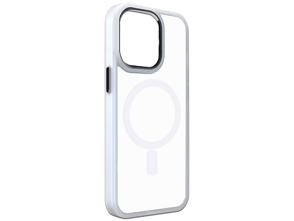 Funda Tekku ClrColor para iPhone 15 Pro compatible con MagSafe. Color Blanco Transparente.