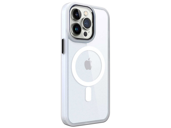 Funda Tekku ClrColor para iPhone 15 Pro compatible con MagSafe. Color Blanco Transparente.