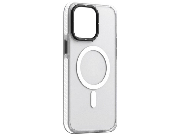 Funda Tekku Matte para iPhone 15 Pro compatible con MagSafe. Color Blanco.
