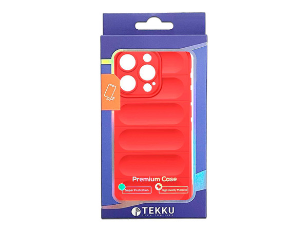 Funda Tekku TPU Phantom para iPhone 15 Pro. Color Rojo.
