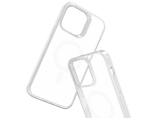 Funda Tekku GStyle para iPhone 15 Plus compatible con MagSafe. Color Transparente.
