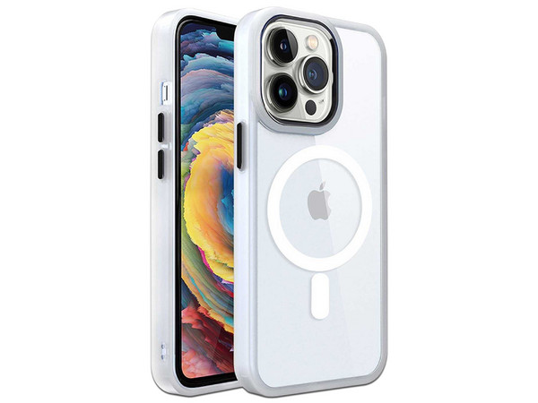 Funda Tekku ClrColor para iPhone 15 Plus compatible con MagSafe. Color Transparente.