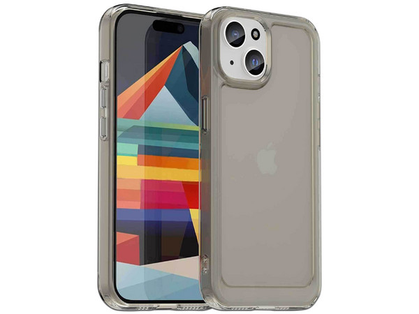 Funda Tekku Rugged para iPhone 15 Plus. Color Humo.