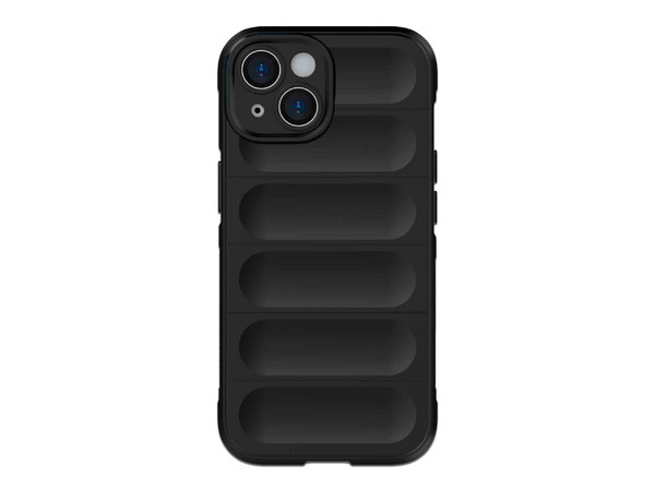 Funda Tekku TPU Phantom para iPhone 15 Plus. Color Negro.
