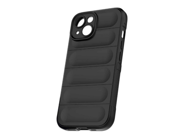 Funda Tekku TPU Phantom para iPhone 15 Plus. Color Negro.
