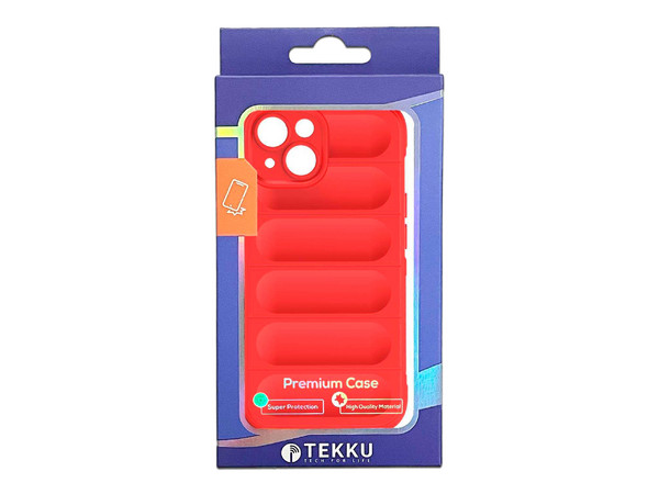 Funda Tekku TPU Phantom para iPhone 15 Plus. Color Rojo.
