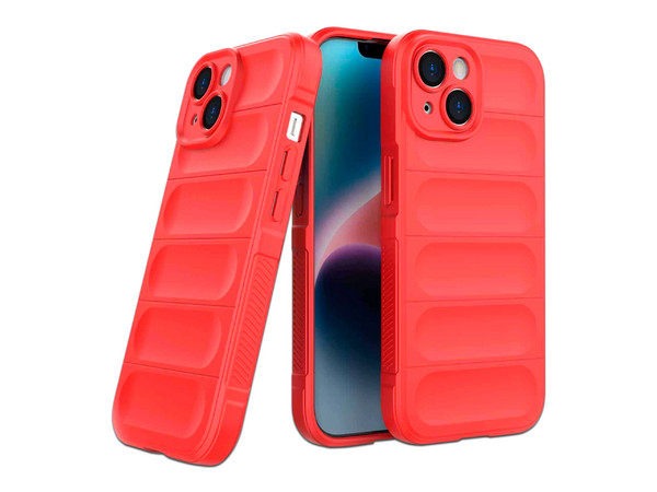 Funda Tekku TPU Phantom para iPhone 15 Plus. Color Rojo.
