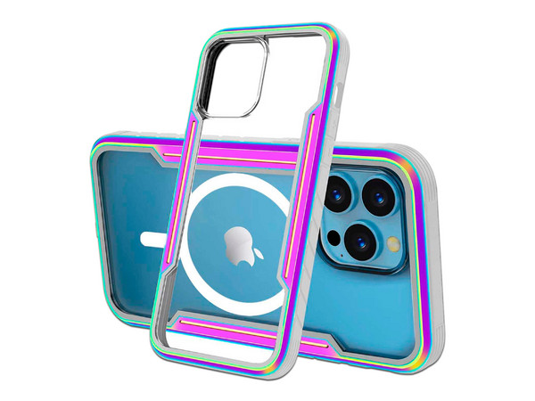Funda Tekku Metal para iPhone 15 Pro Max compatible con MagSafe. Color Tornasol.
