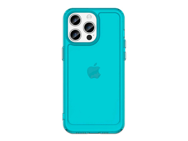 Funda Tekku TPU Rugged para iPhone 15 Pro Max. Color Azul.
