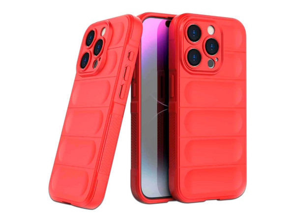 Funda Tekku TPU Phantom para iPhone 15 Pro Max. Color Rojo.
