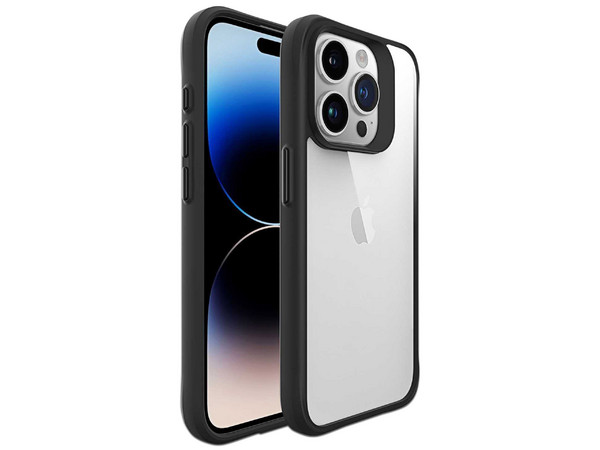 Funda Tekku Combat para iPhone 15 Pro Max. Color Negro Transparente.