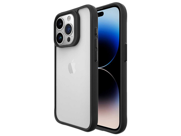 Funda Tekku Combat para iPhone 15 Pro Max. Color Negro Transparente.