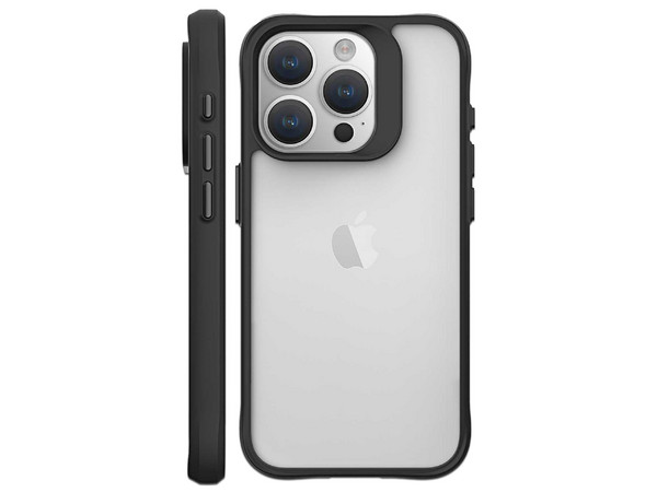 Funda Tekku Combat para iPhone 15 Pro Max. Color Negro Transparente.
