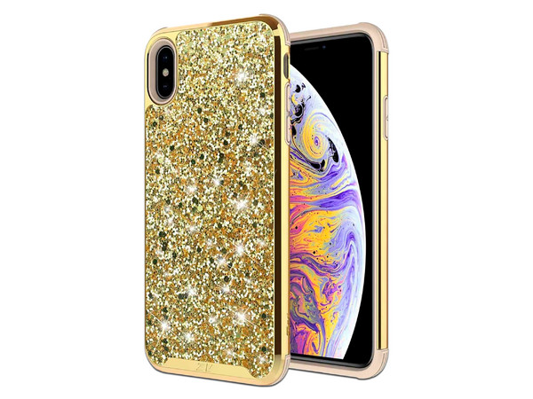 Funda Zizo Diamond para iPhone X/XS. Color Dorado.