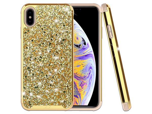 Funda Zizo Diamond para iPhone X/XS. Color Dorado.