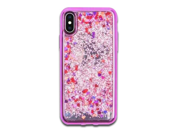 Funda Zizo Glitter para iPhone XS Max. Color Rosa.
