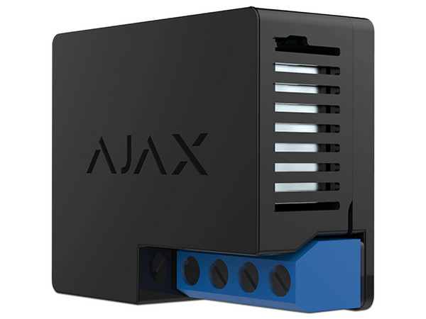 Relé de Control de Alimentación Ajax WallSwitch, Protección de tensión 230V, Color Negro.