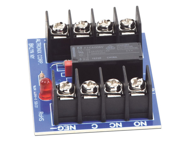 Módulo Relevador Altronix RB5, 6 o 12 Vcd de Entrada, Contacto de 220Vca o 28Vcd.
